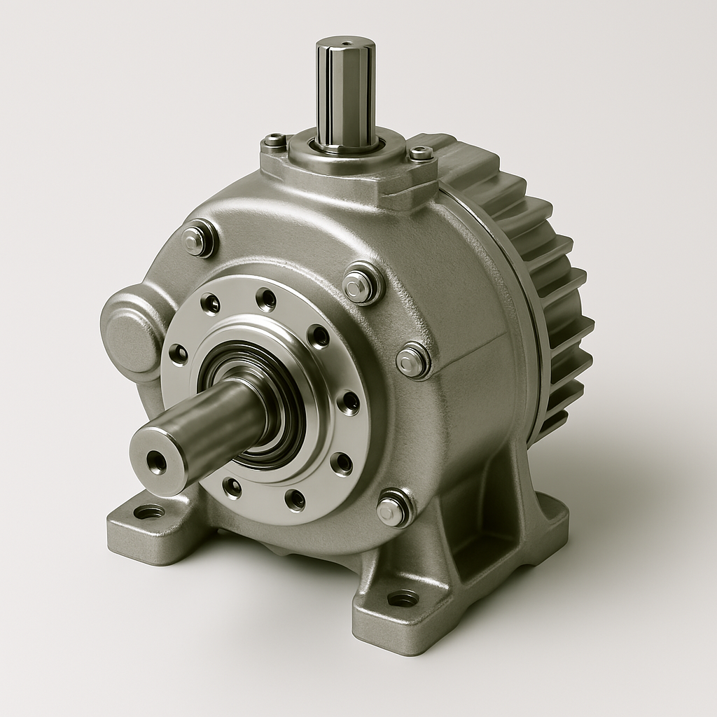 Stator housing, shafts, drive