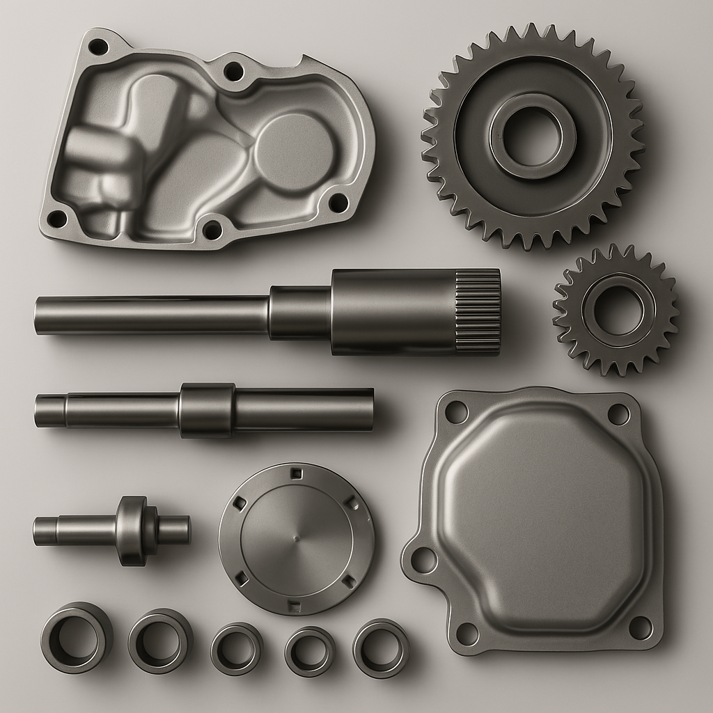 shafts，gears，bushings，covers and housings